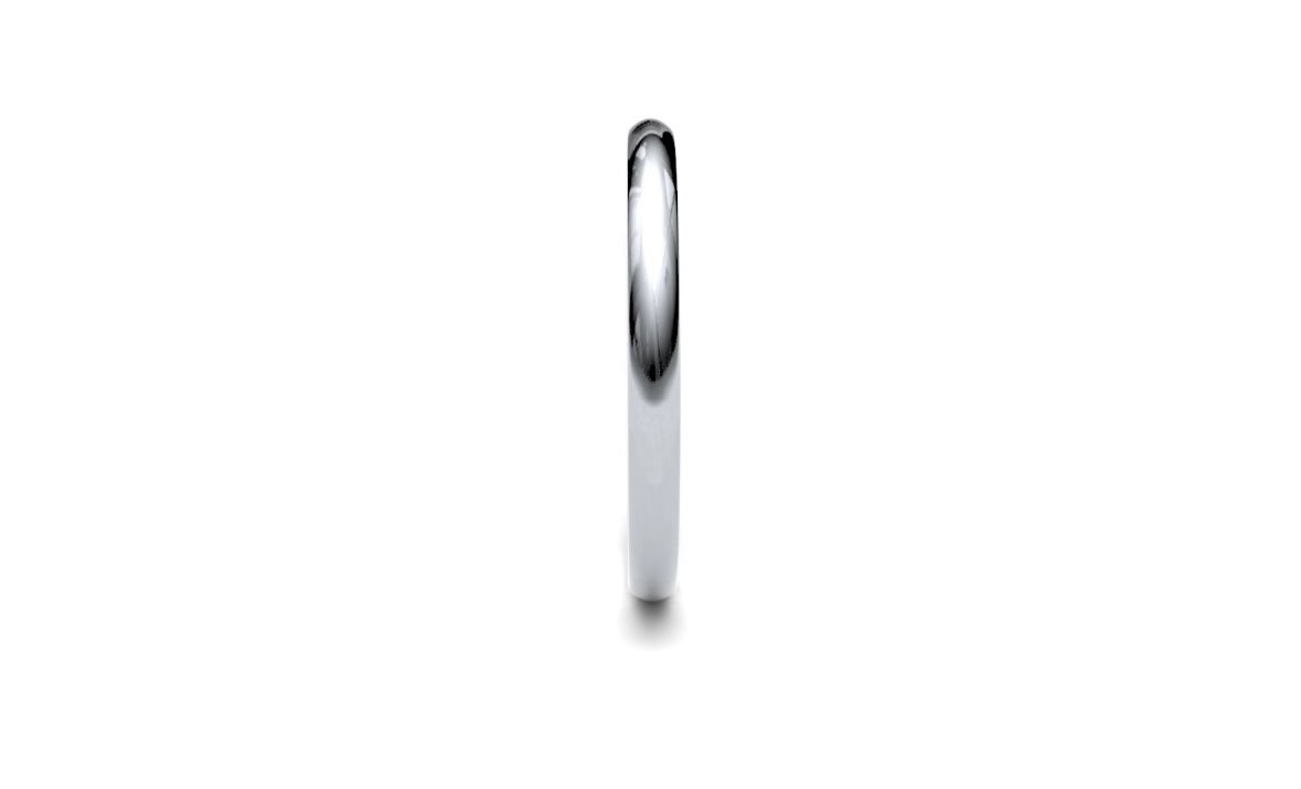 2mm Rounded Wedding Ring
