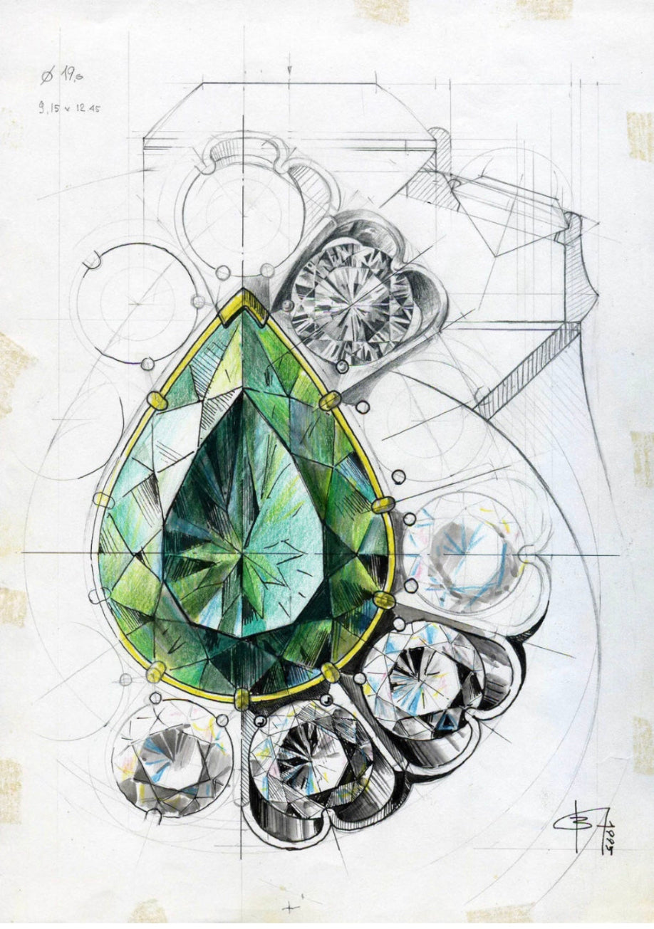 CairnBespokeEarringDrawing