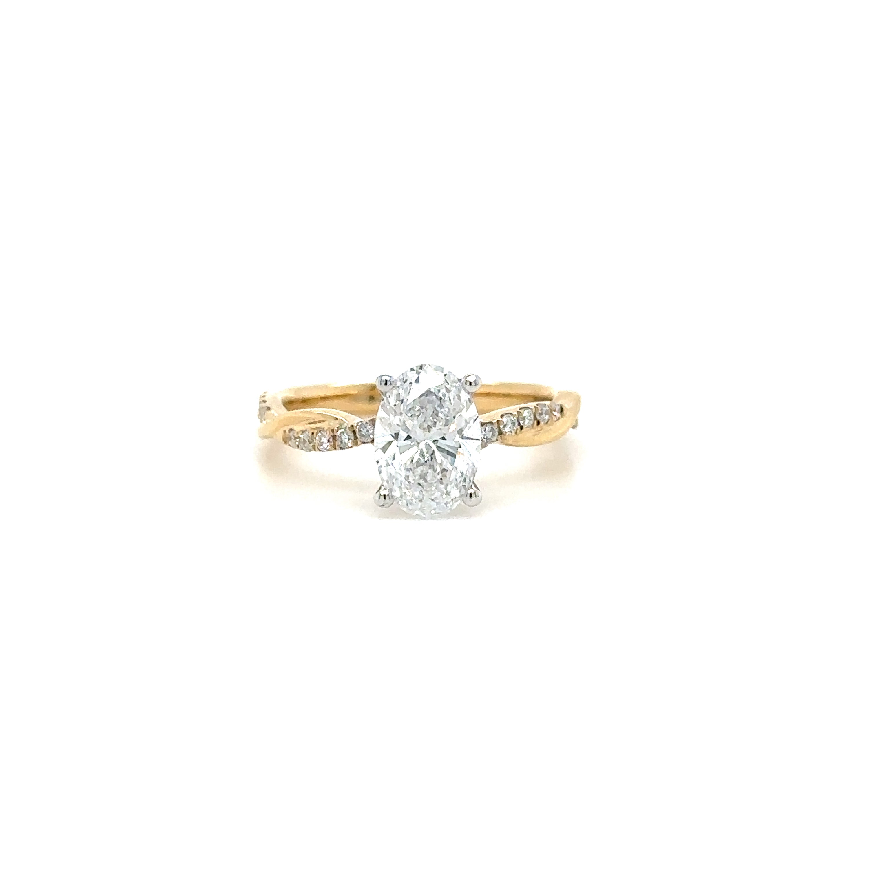 Intertwined Diamond Ring