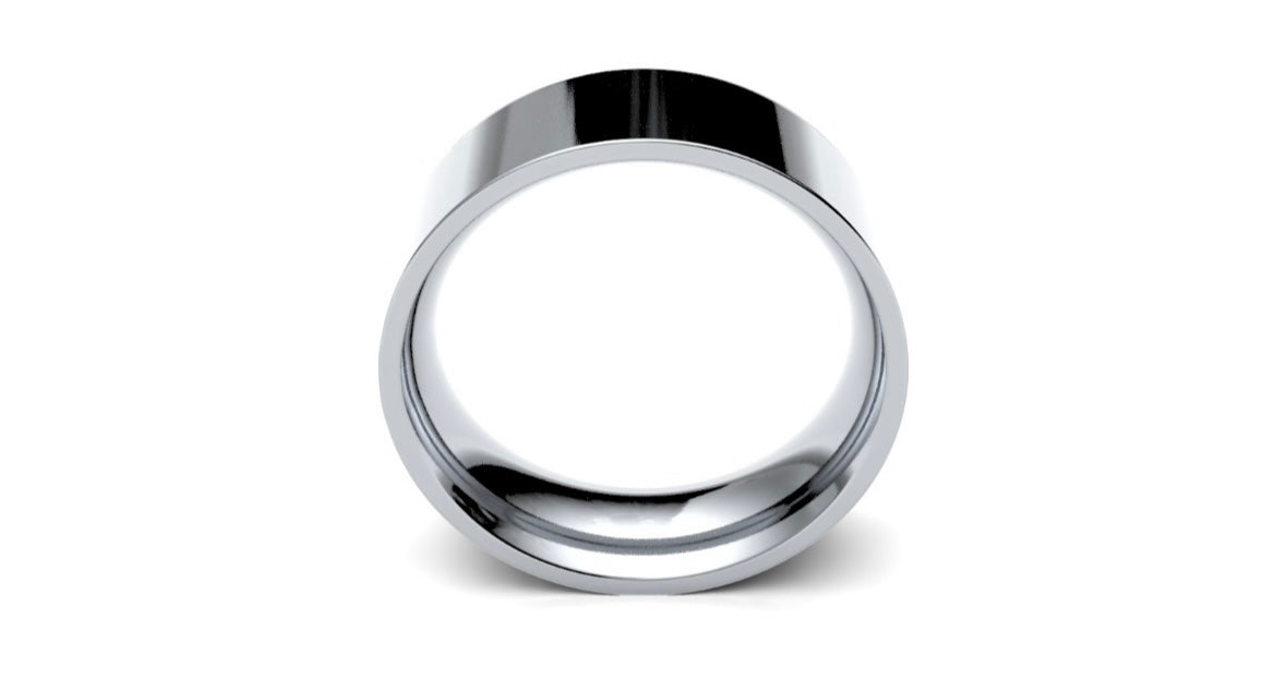 7mm Flat Wedding Ring