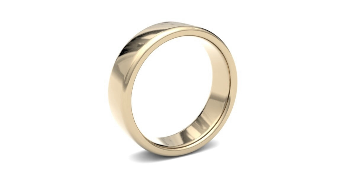 6mm Semi Rounded Wedding Ring