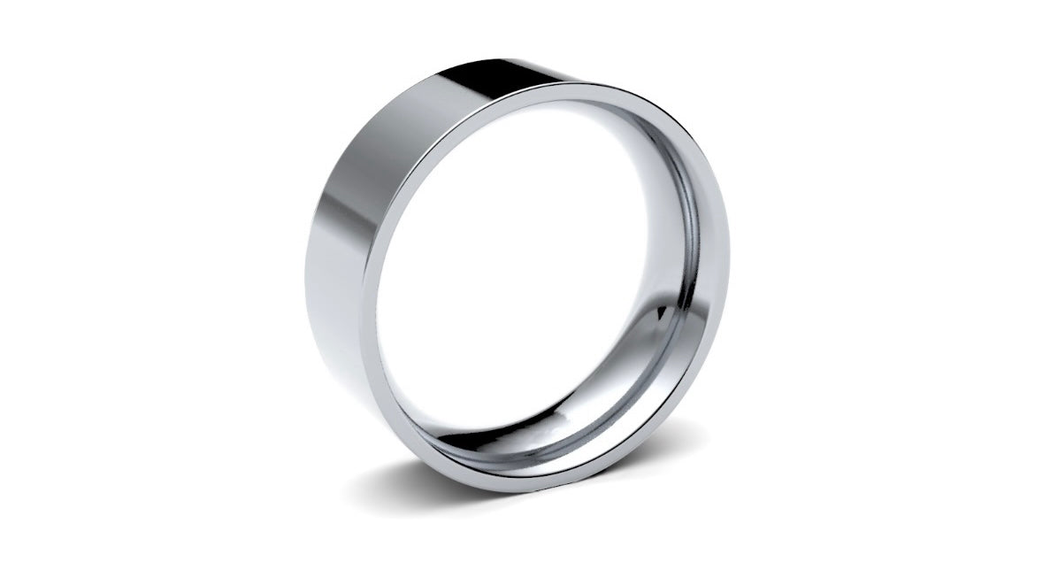 7mm Flat Wedding Ring