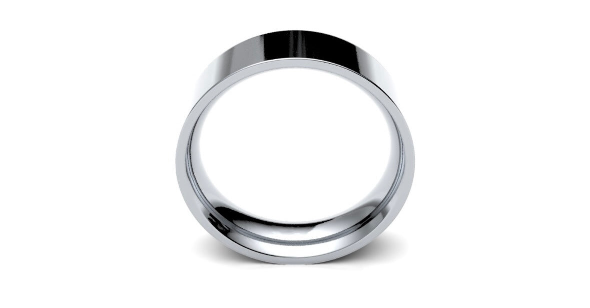 6mm Flat Wedding Ring