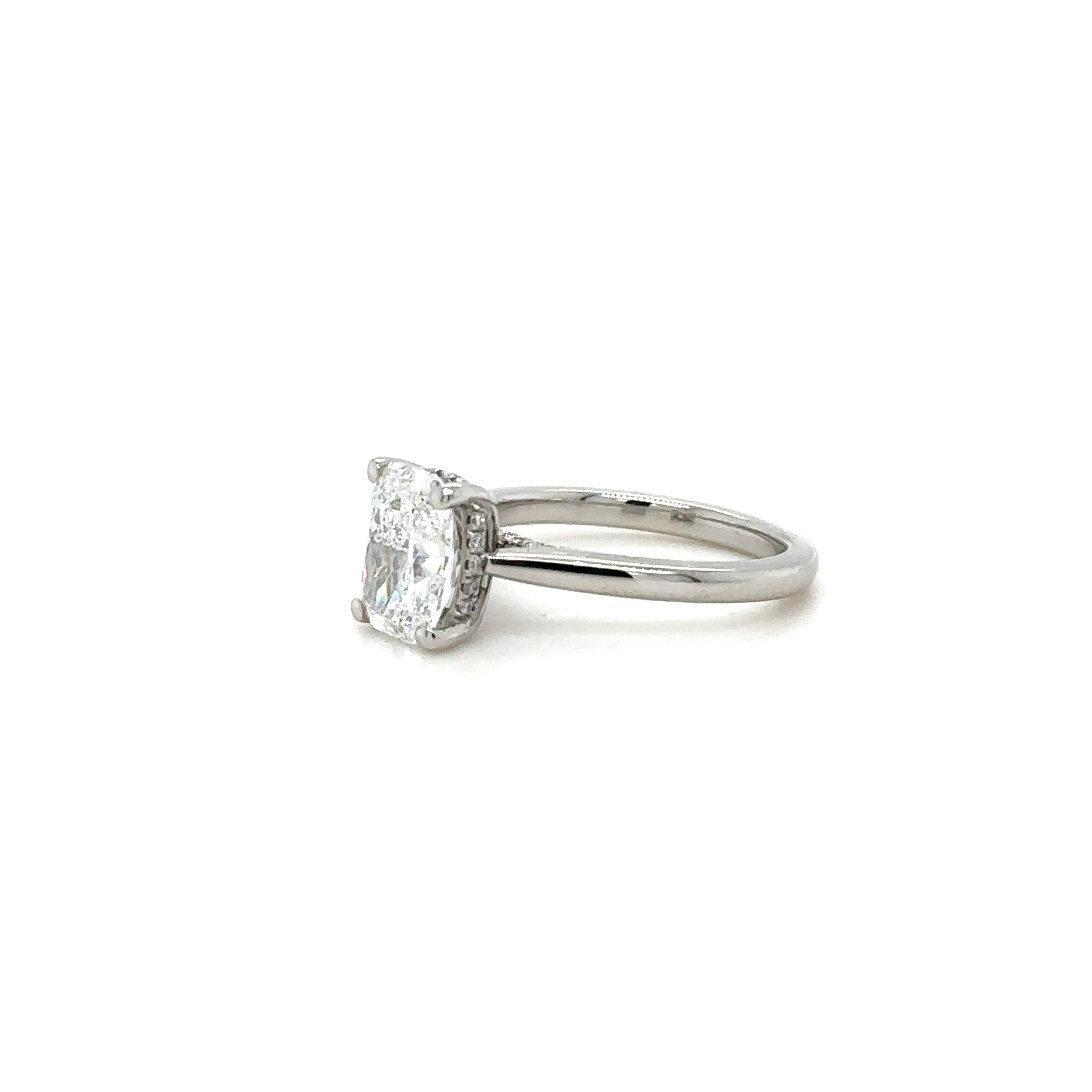 UnderHalo Diamond Gallery Soiltaire Diamond Ring