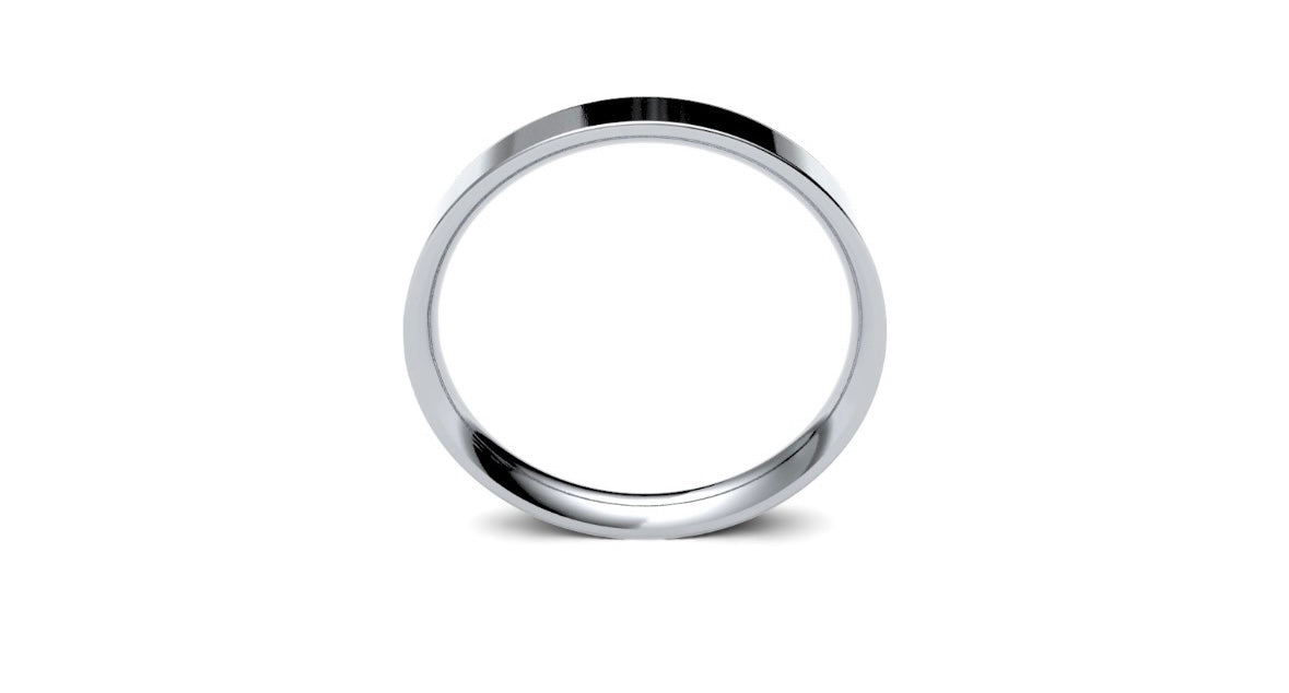 2.5mm Flat Wedding Ring