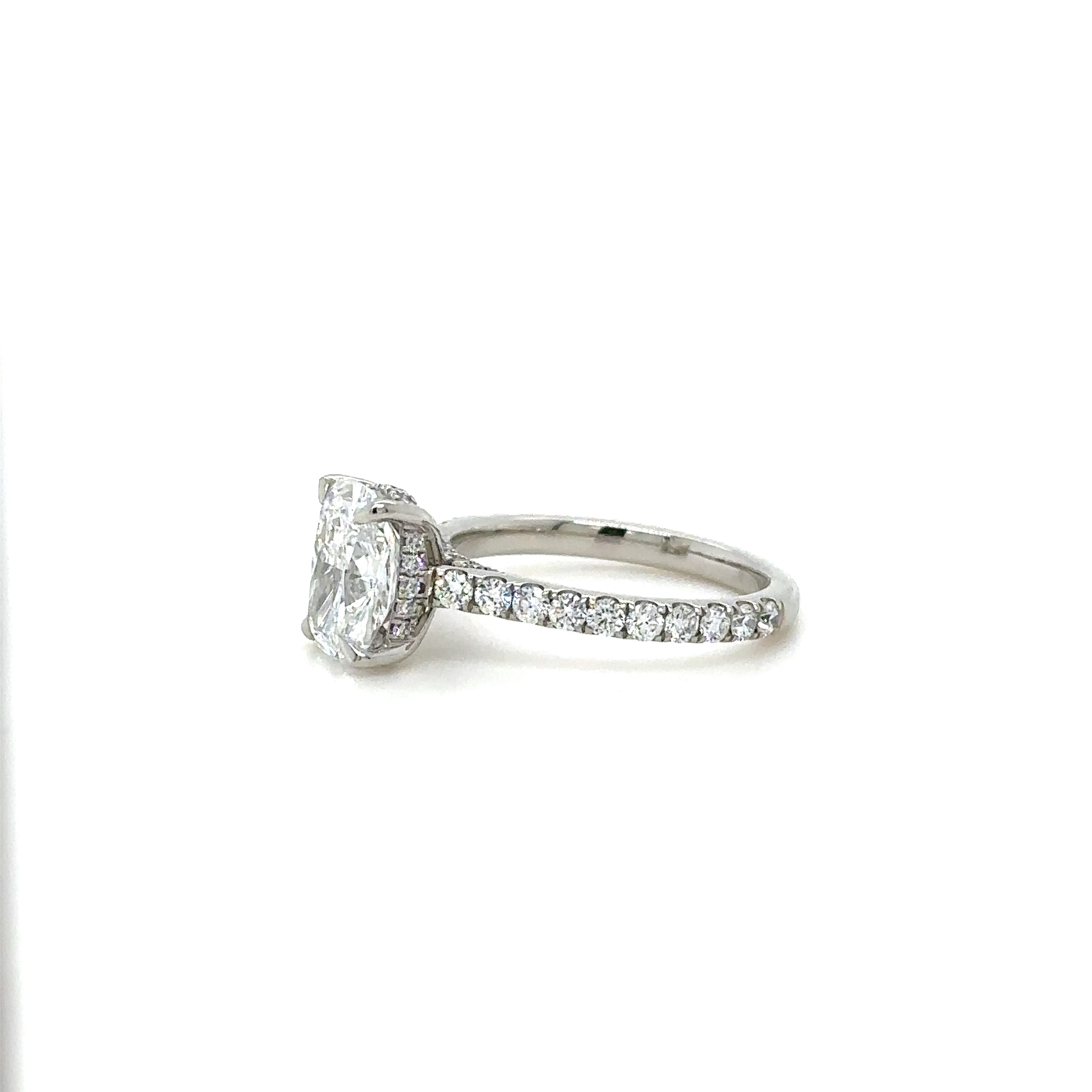 Diamond Gallery UnderHalo Pavé Diamond Ring