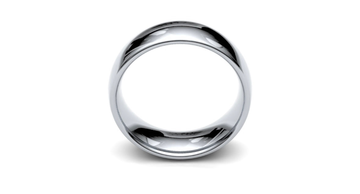 7mm Rounded Wedding Ring