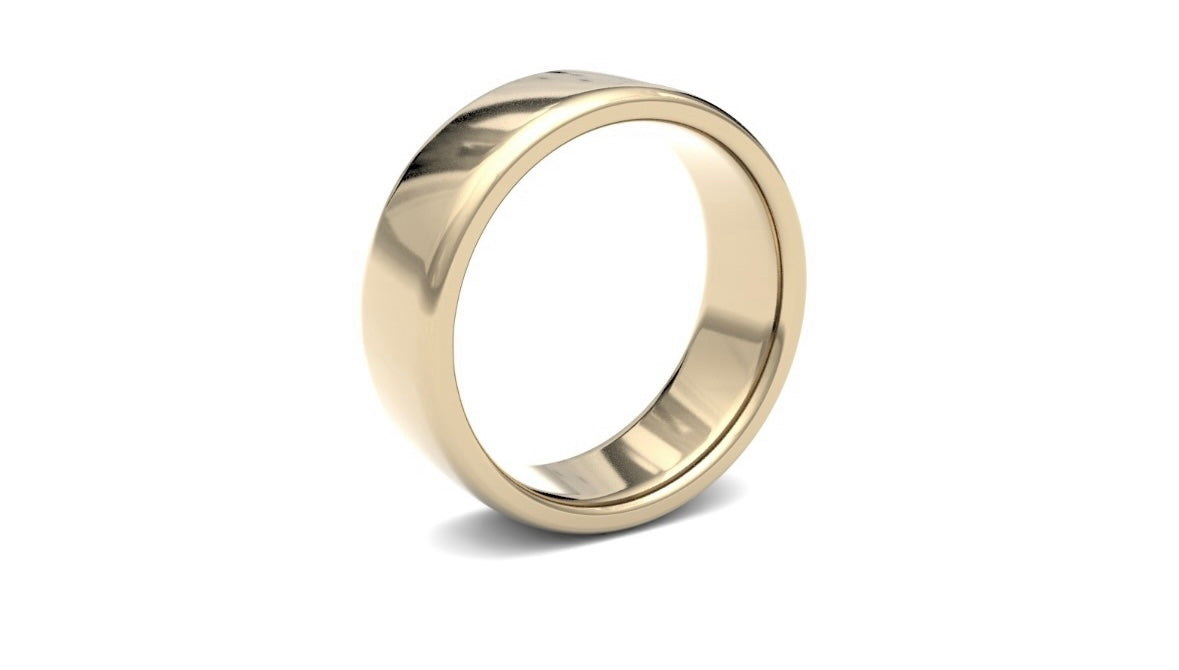 7mm Semi Rounded Wedding Ring