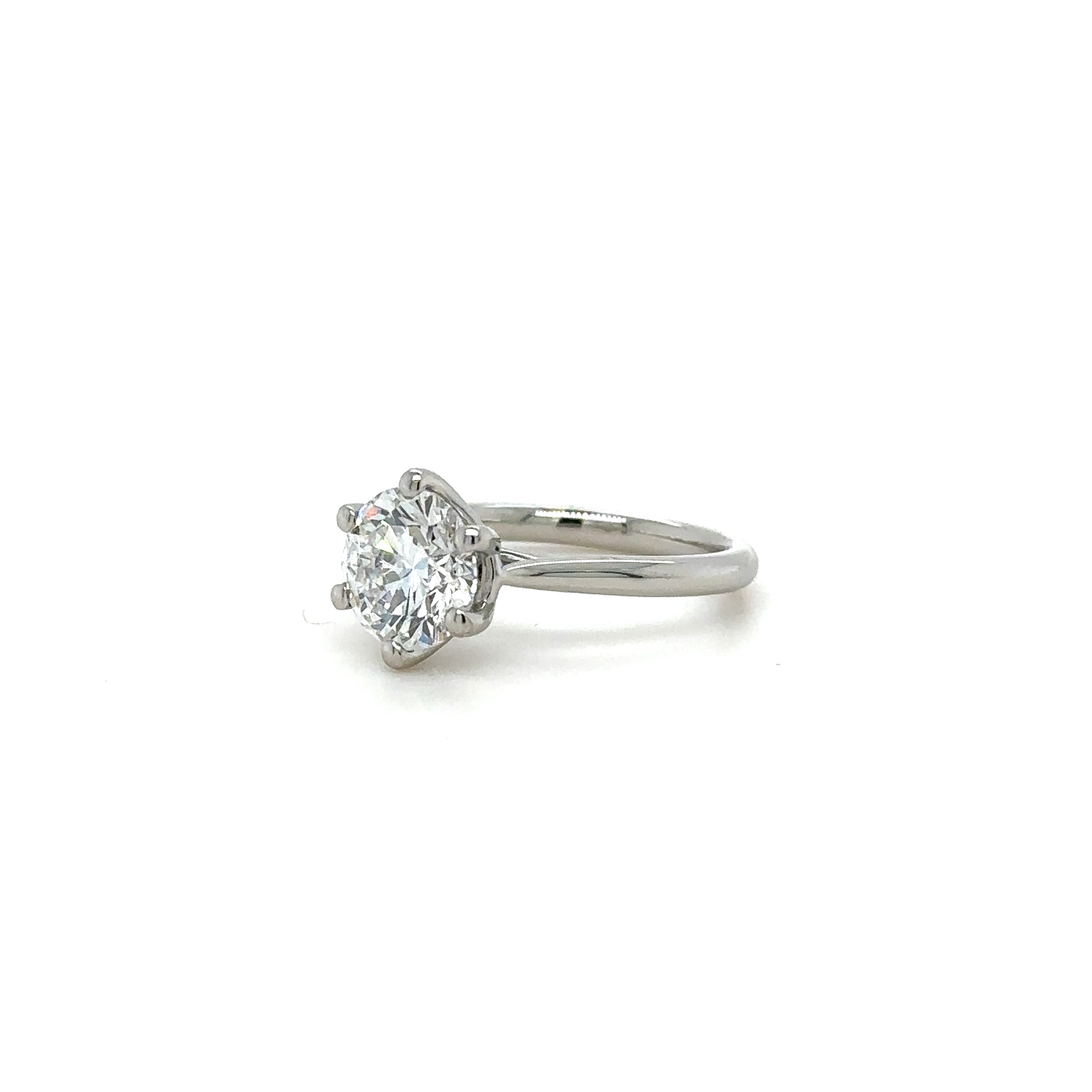 Companion Arms Gallery Solitaire Diamond Ring