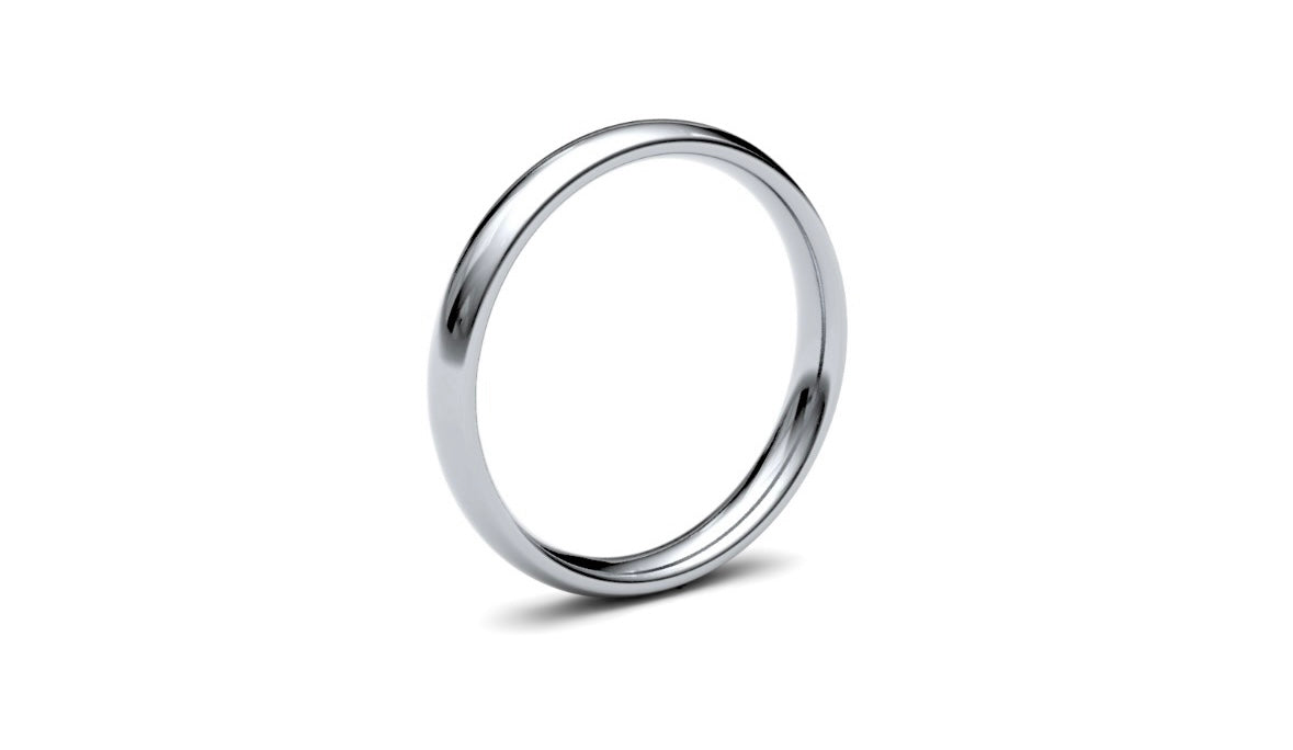 3mm Rounded Wedding Ring