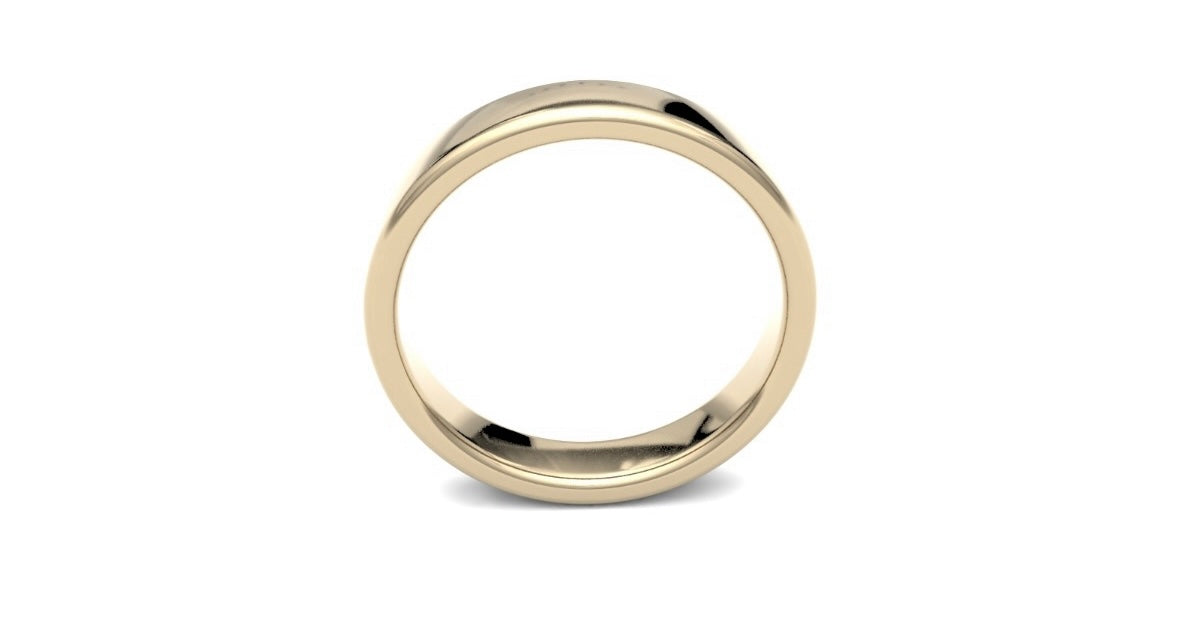 4mm Semi Rounded Wedding Ring