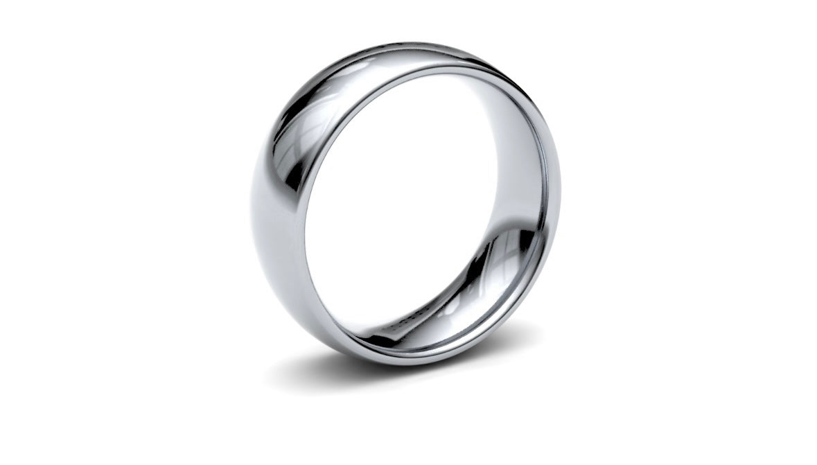 7mm Rounded Wedding Ring