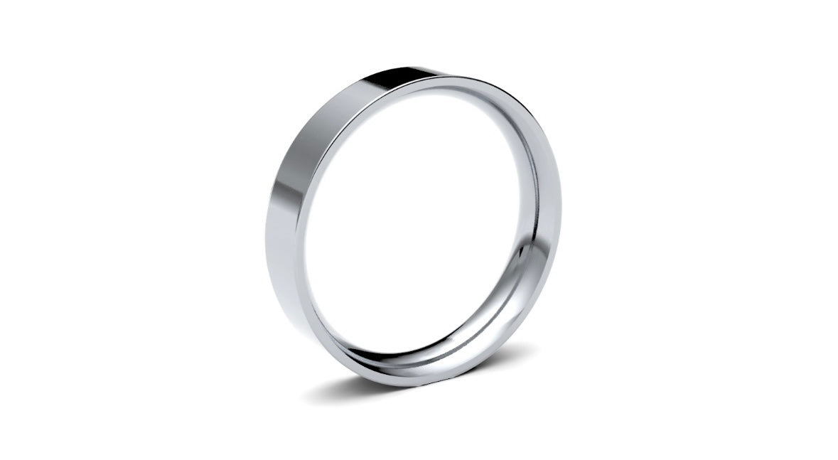 4mm Flat Wedding Ring