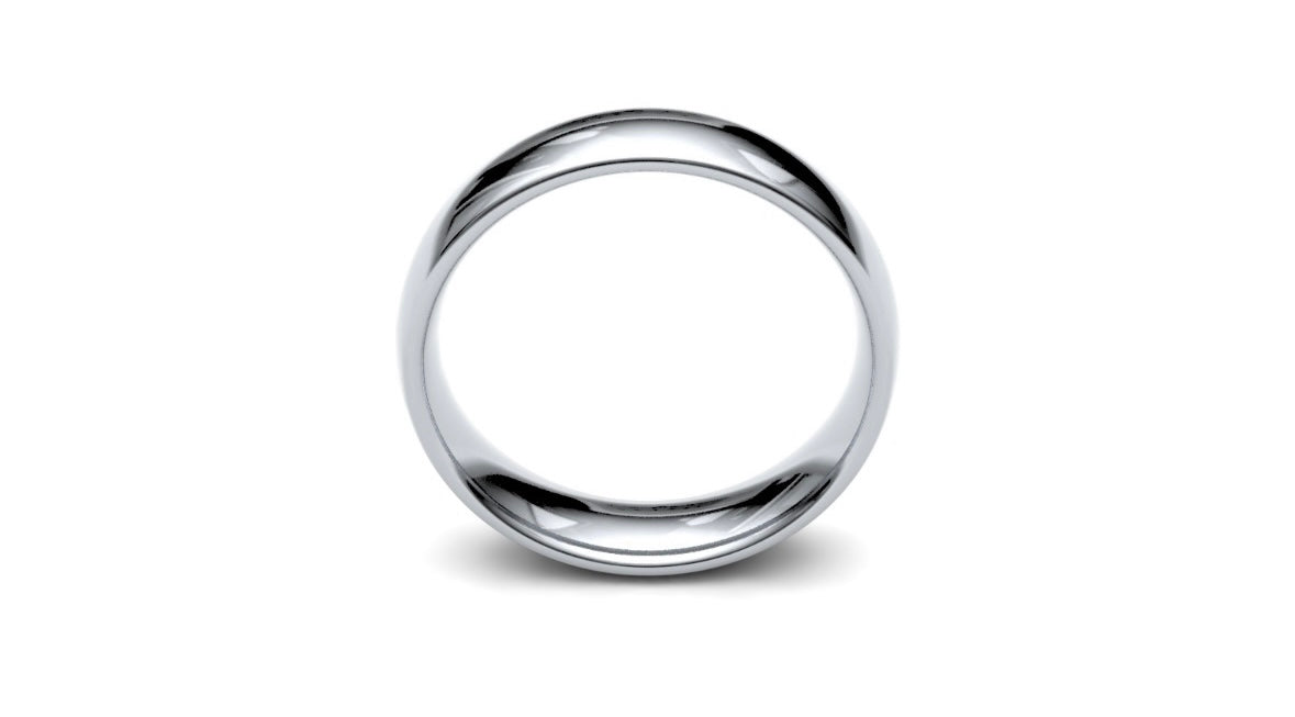 5mm Rounded Wedding Ring