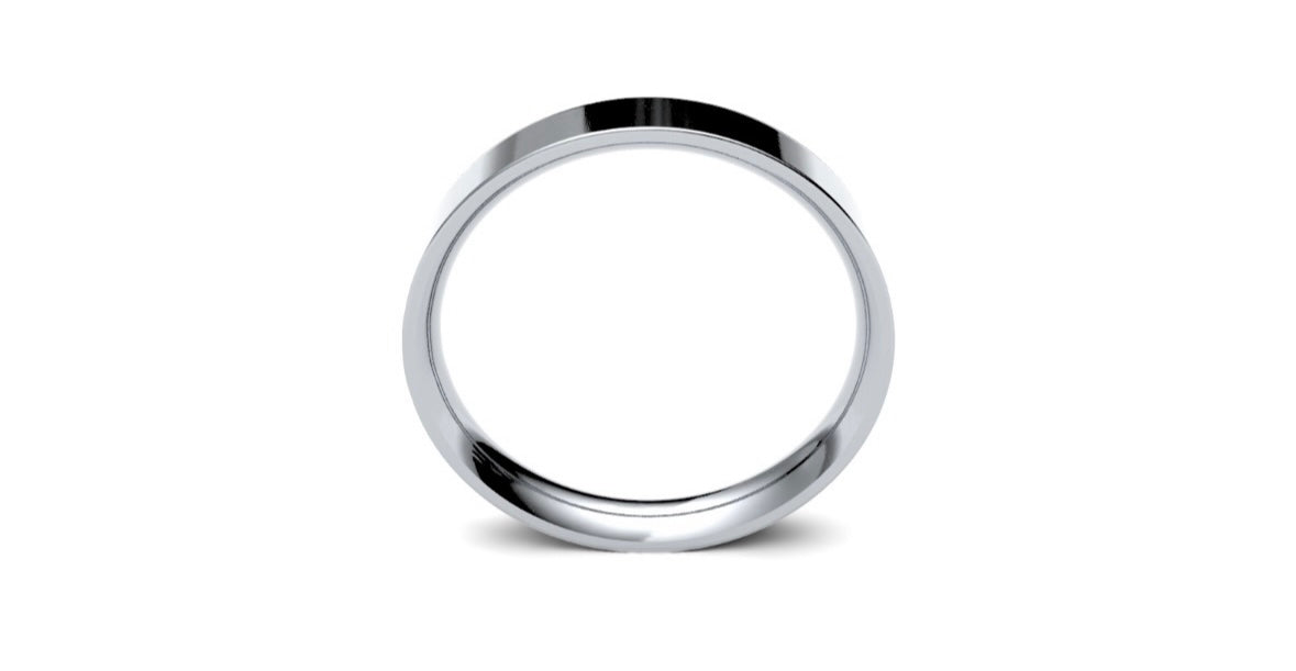 3mm Flat Wedding Ring