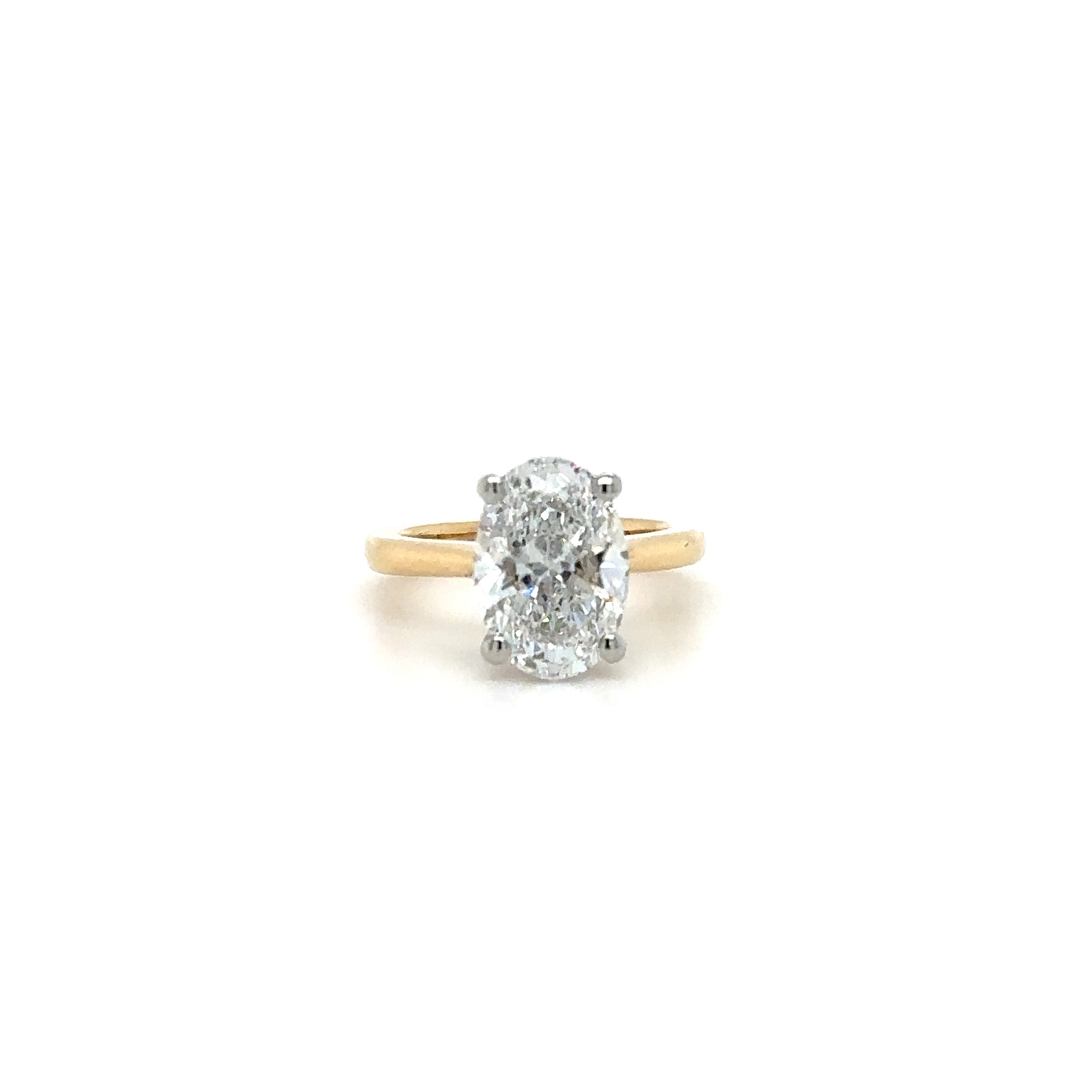 Tapered Solitaire Gallery Diamond Ring