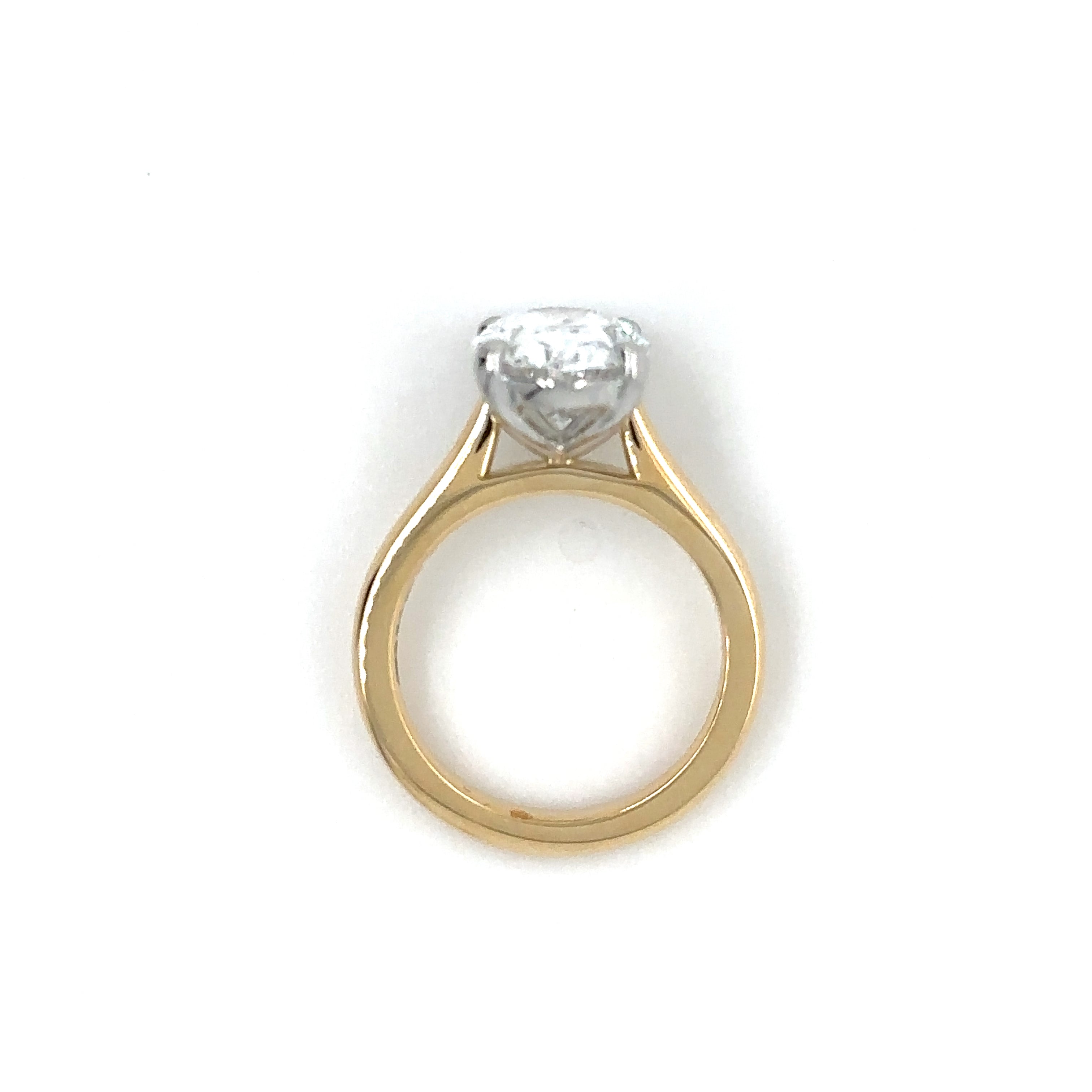 Tapered Solitaire Gallery Diamond Ring