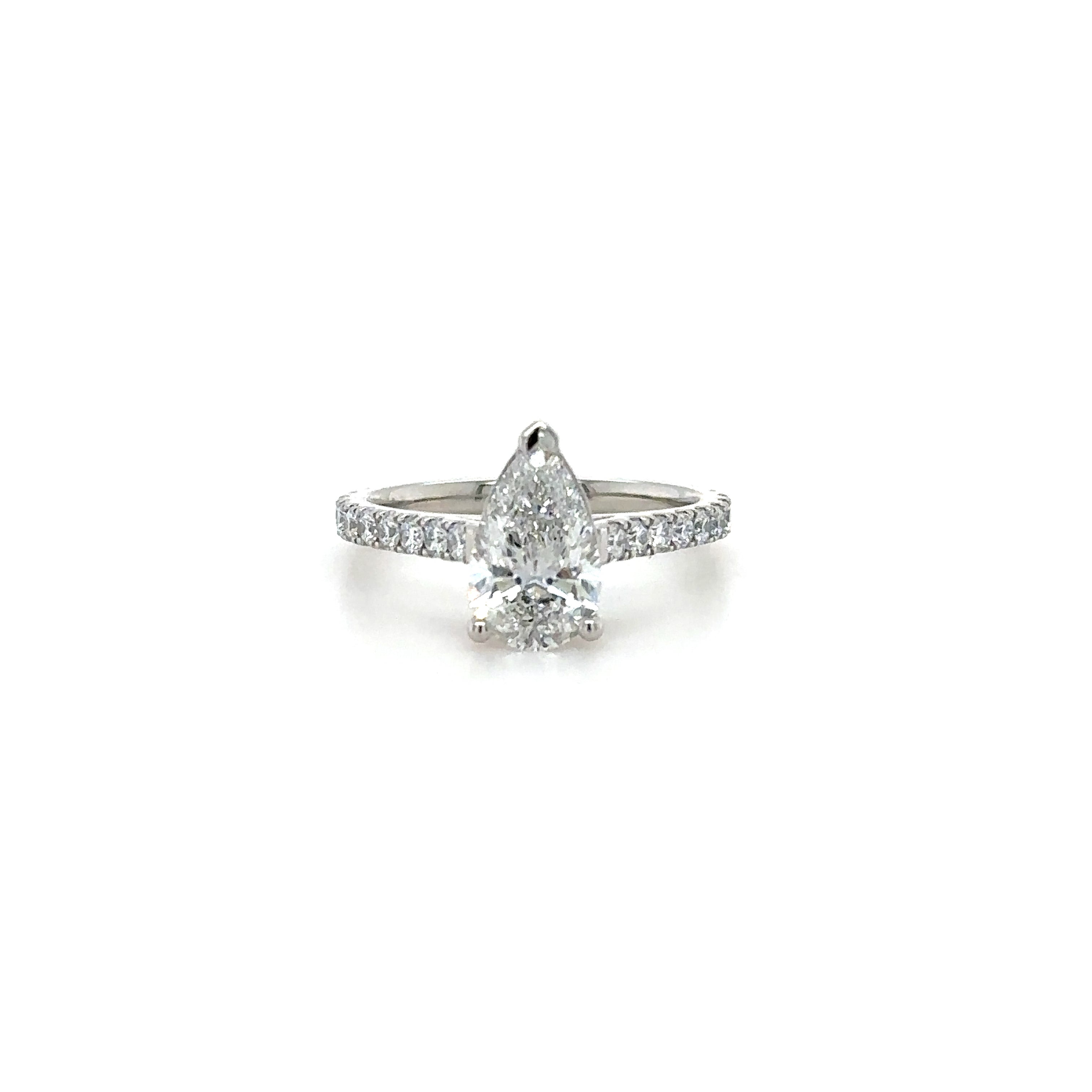 2mm Pavé Gallery Diamond Ring