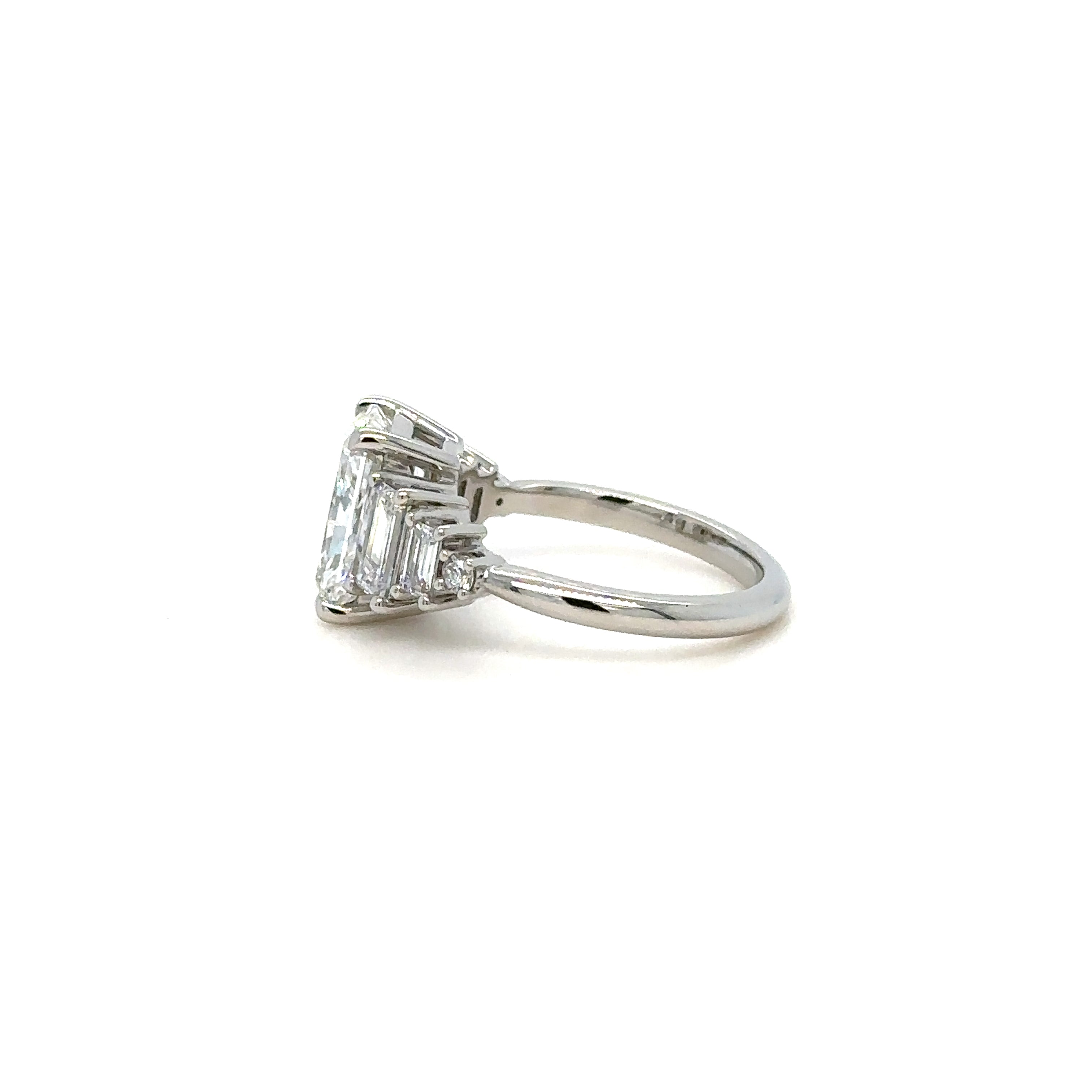 Parallel Baguettes Lowset Diamond Ring