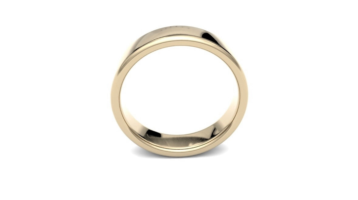 5mm Semi Rounded Wedding Ring