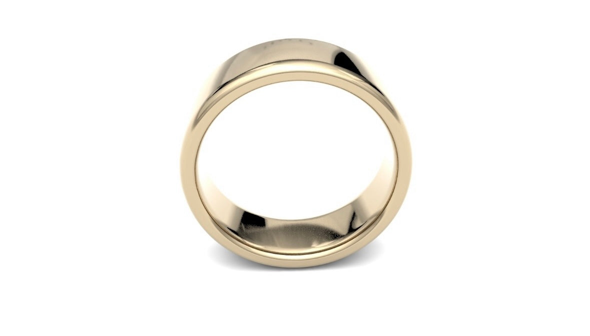 7mm Semi Rounded Wedding Ring