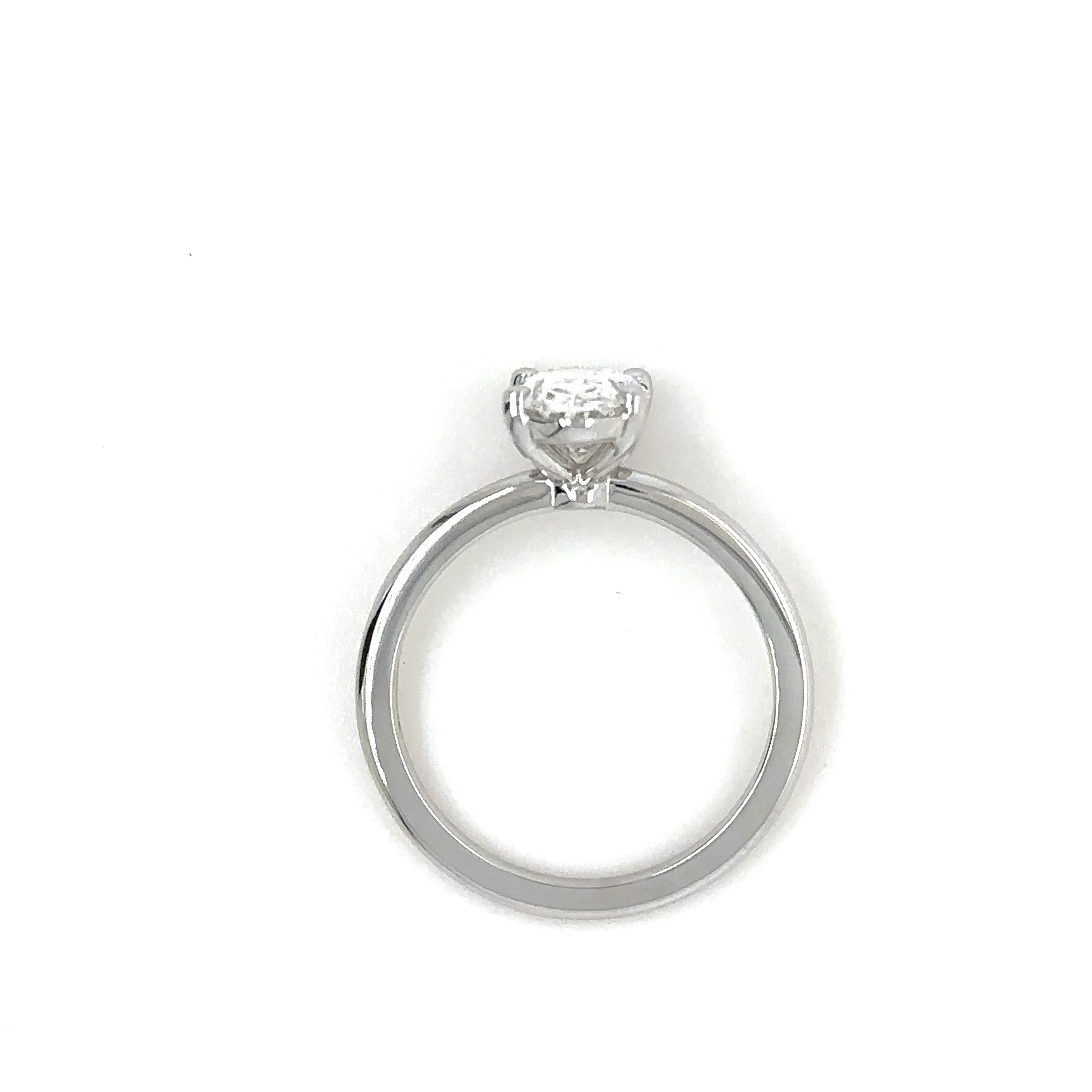 1.6mm Lowset Solitaire Diamond Ring