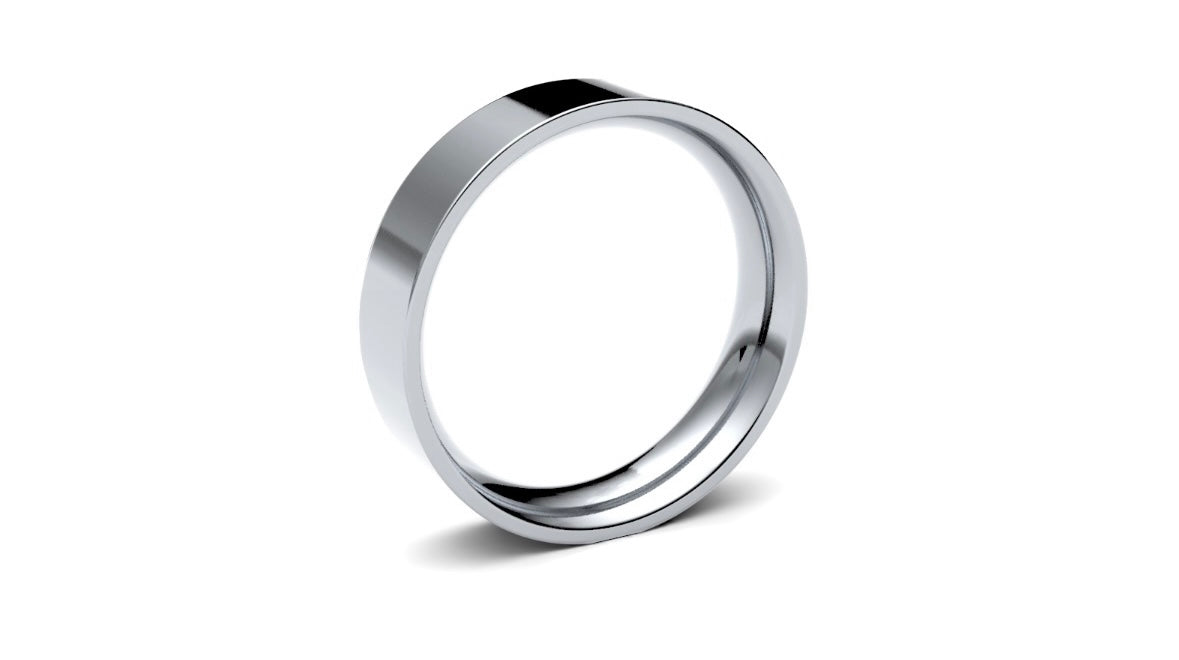 5mm Flat Wedding Ring