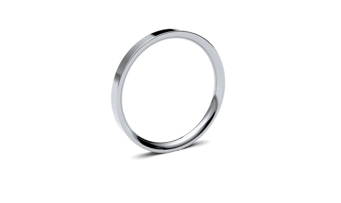 2mm Flat Wedding Ring