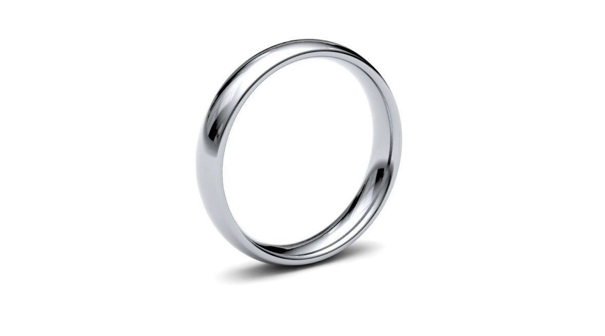 4mm Rounded Wedding Ring