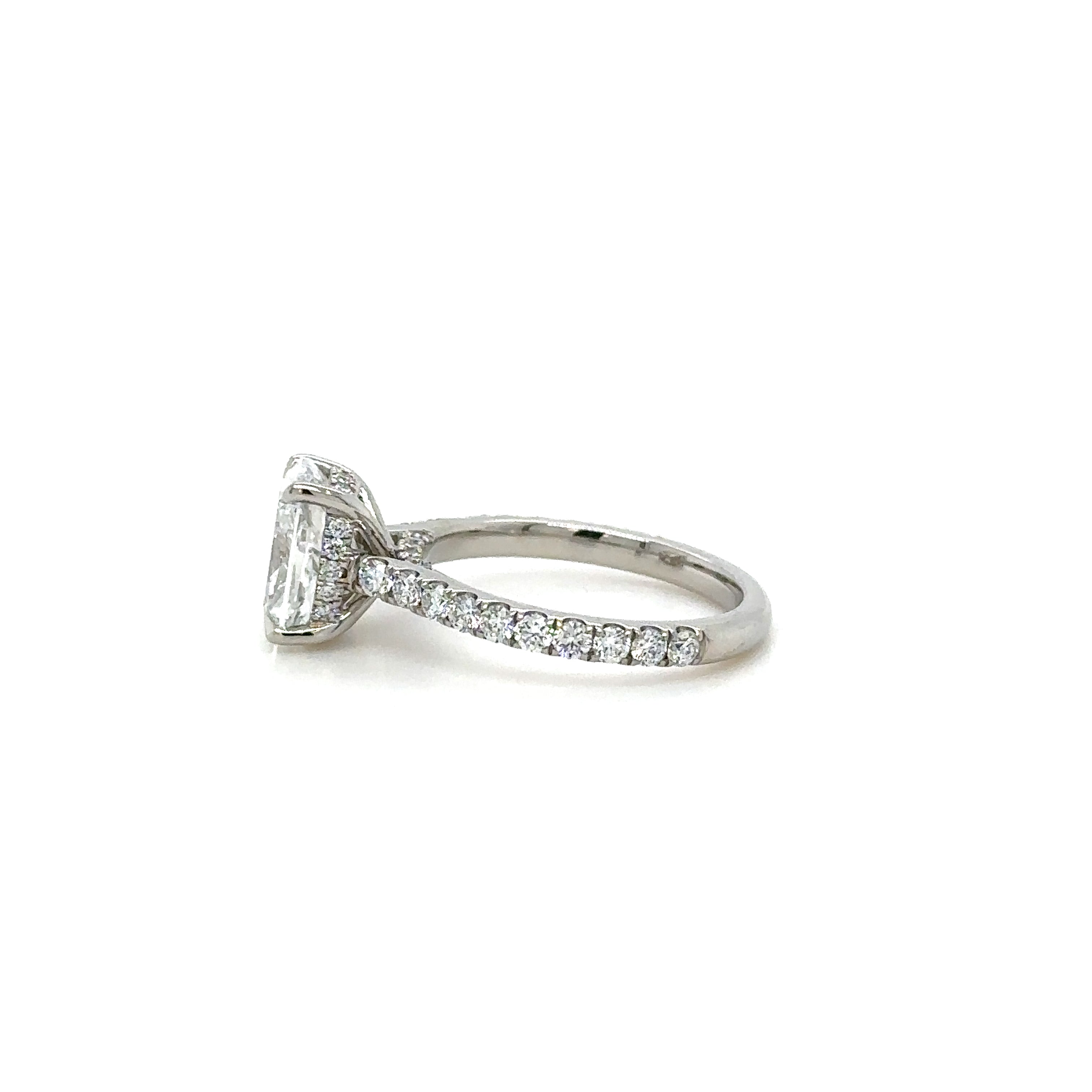 Diamond Gallery UnderHalo Pavé Diamond Ring