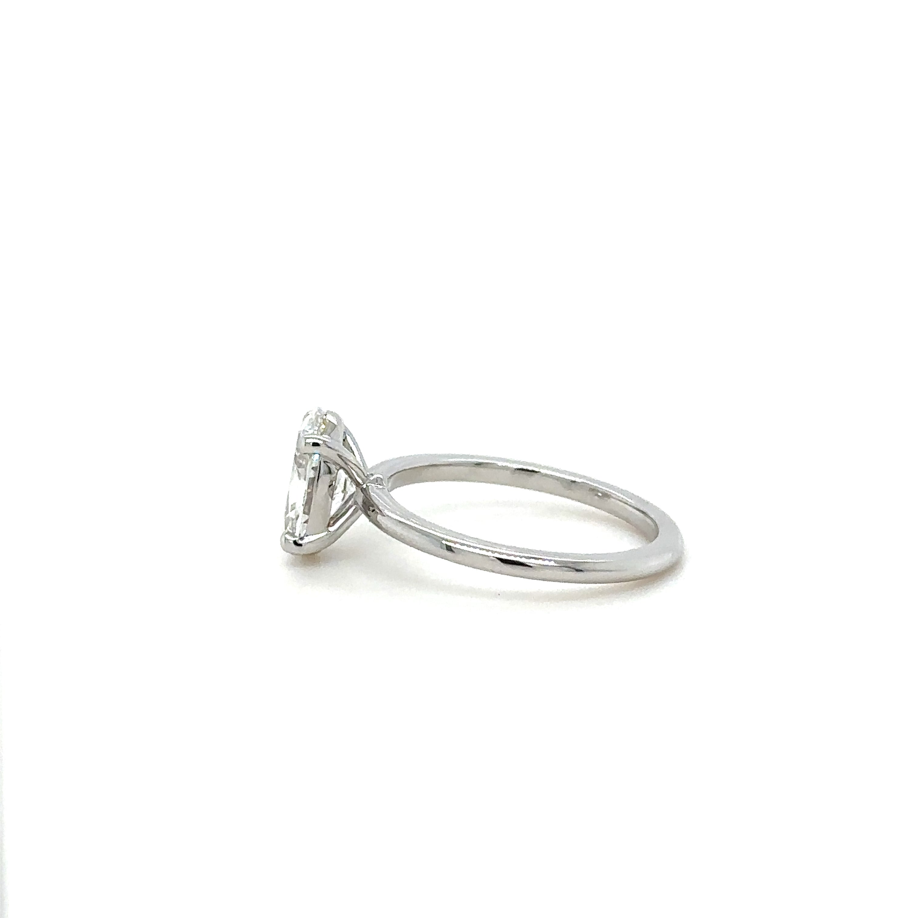 1.6mm Lowset Solitaire Diamond Ring