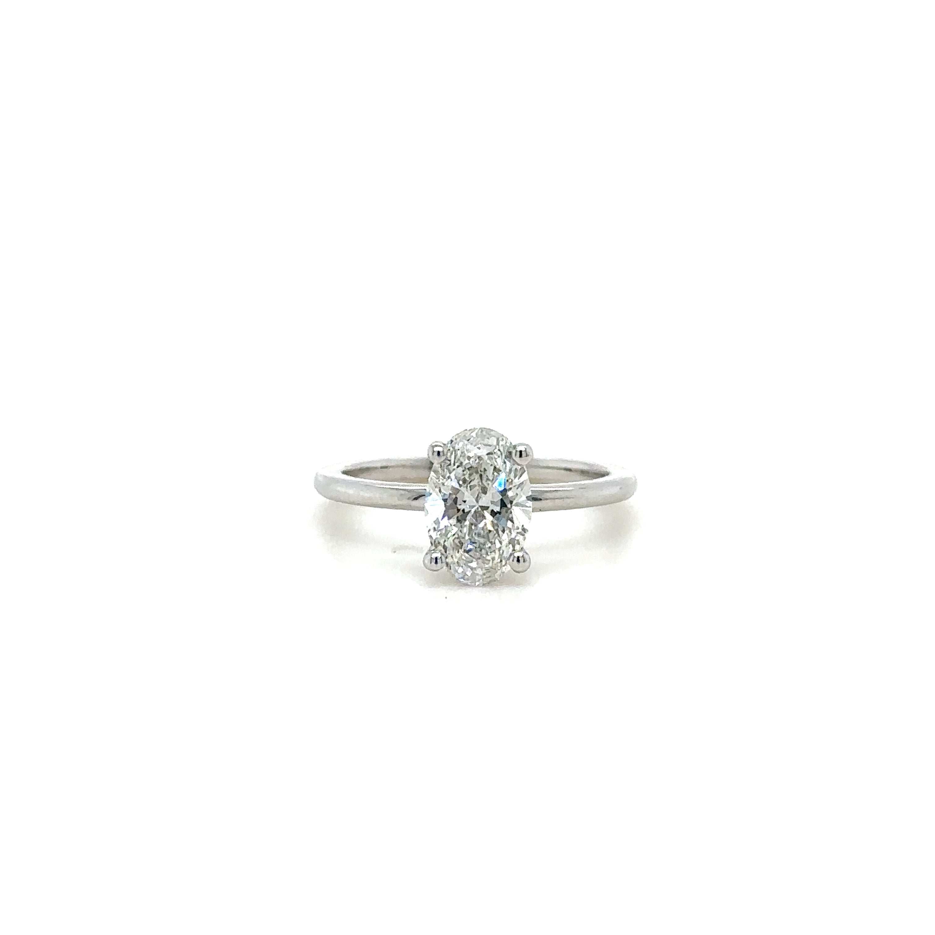 1.6mm Lowset Solitaire Diamond Ring