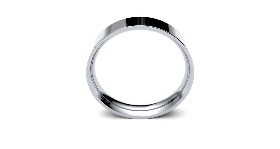 4mm Flat Wedding Ring