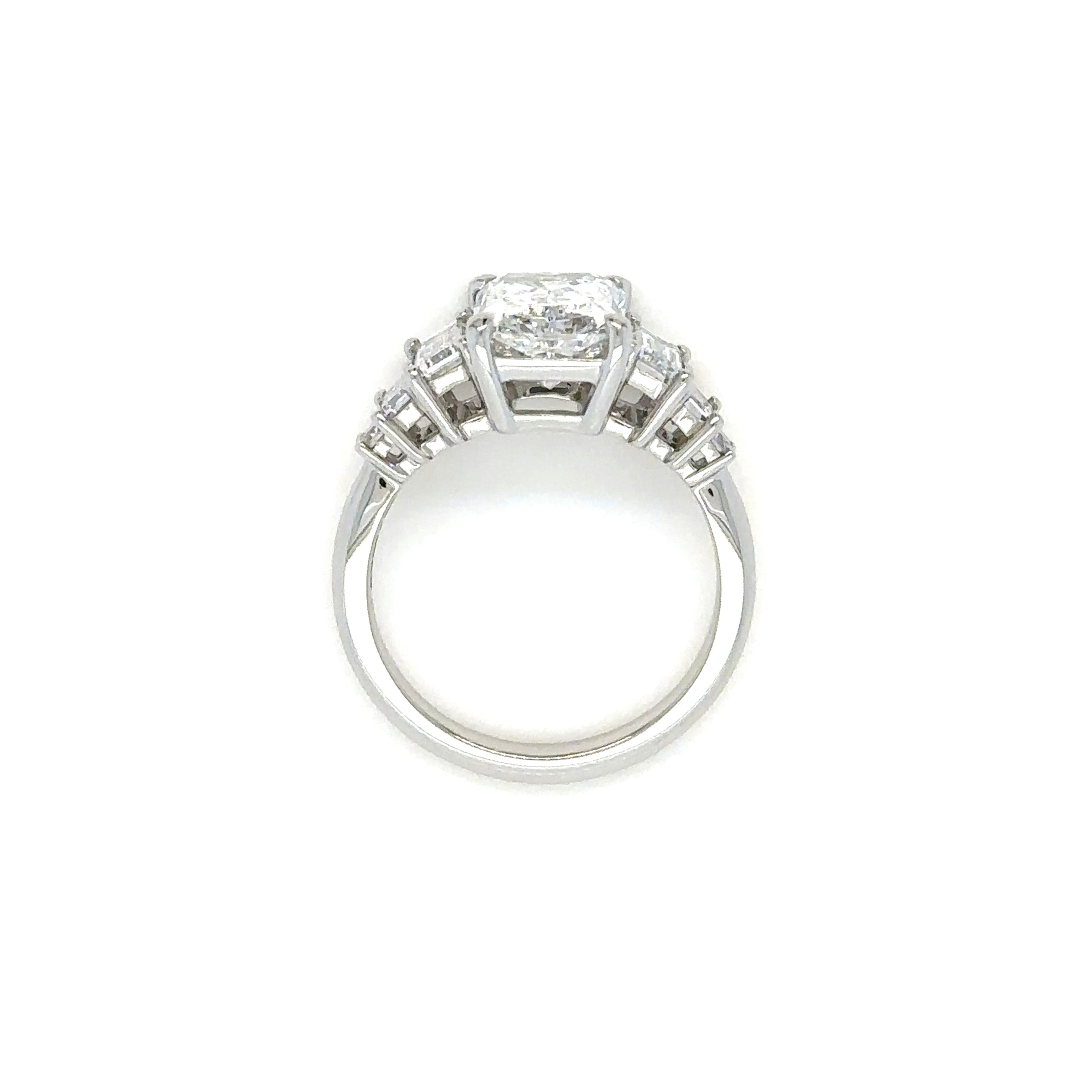 Parallel Baguettes Lowset Diamond Ring